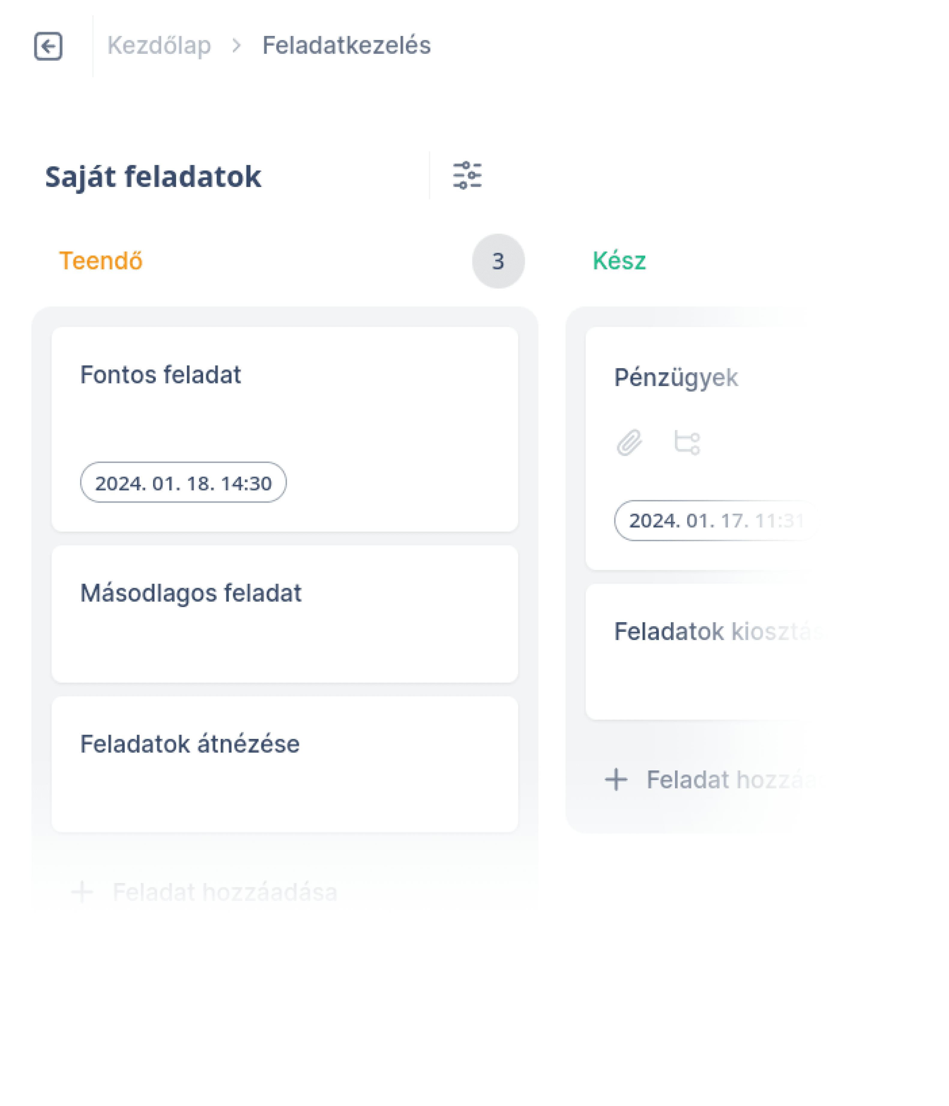 Feladatkezelés